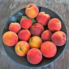 bowl of peaches