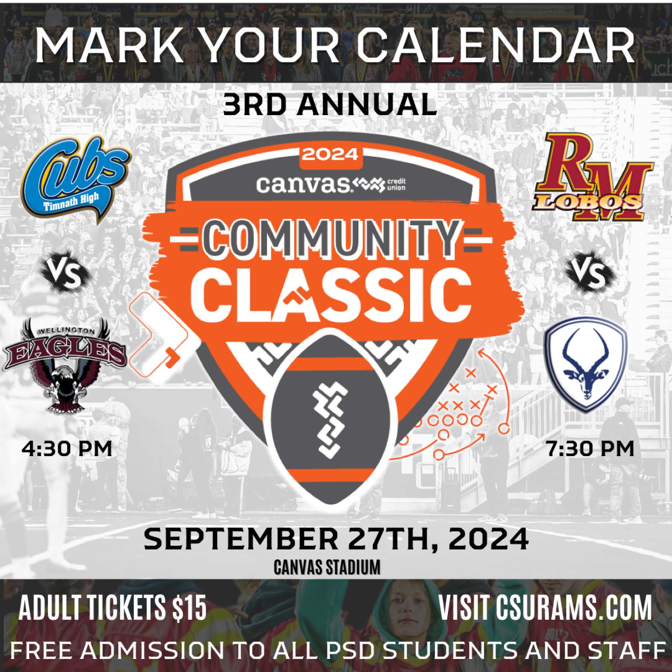 Flier about Canvas Community Classic. Info is in the linked PDF document.