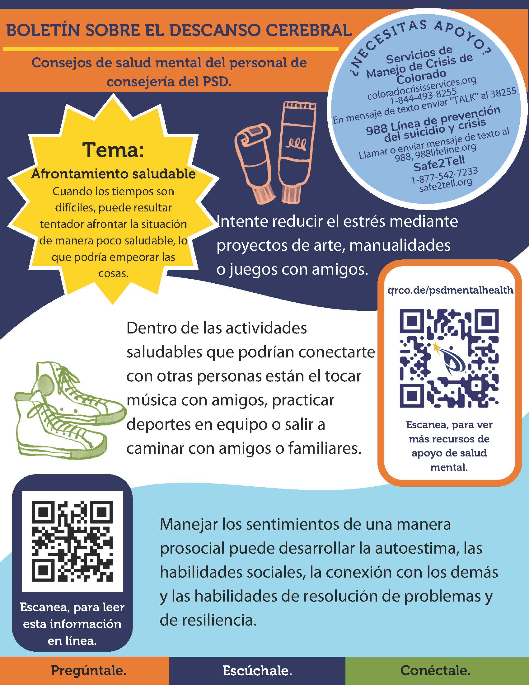 Spanish Third Quarter Brain Break flier - text is in the linked PDF.