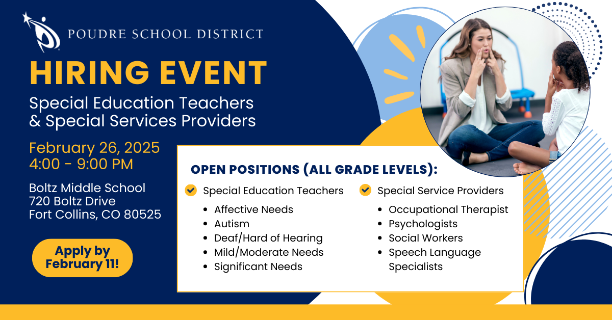 Special Education Hiring Event for Licensed Educators