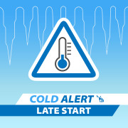 Cold Alert for delayed start Jan. 21